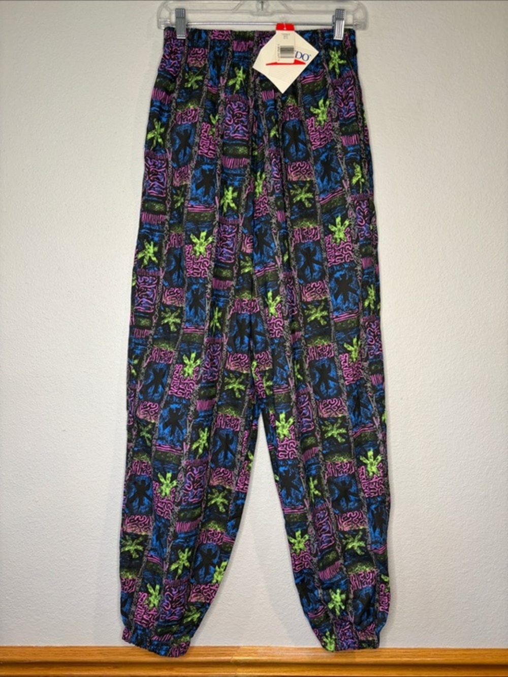 NWT vintage Speedo cotton baggy jogger pants 90’s Y2K multi abstract print S/M